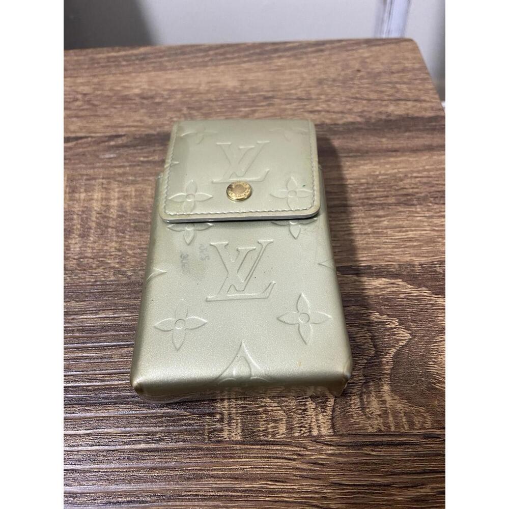 Louis Vuitton Vernis gold patent gray leather cigarette case - Picture 7 of 16